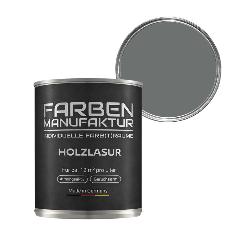 Farben Manufaktur Holzlasur RAL 7005 - Mausgrau Farben Manufaktur Holzlasur RAL 7005 - Mausgrau
