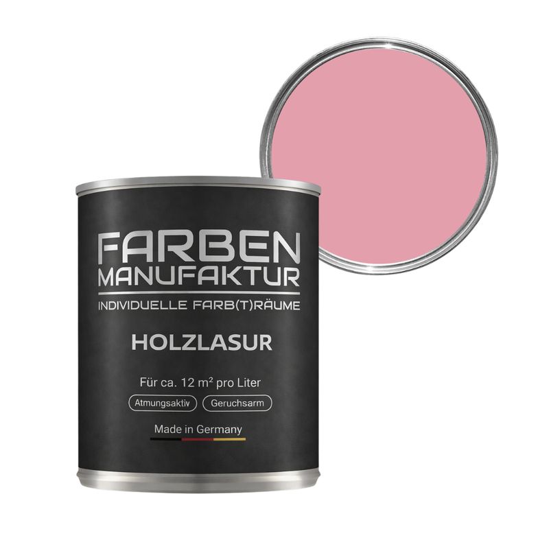 Farben Manufaktur Holzlasur RAL 3015 - Hellrosa Farben Manufaktur Holzlasur RAL 3015 - Hellrosa