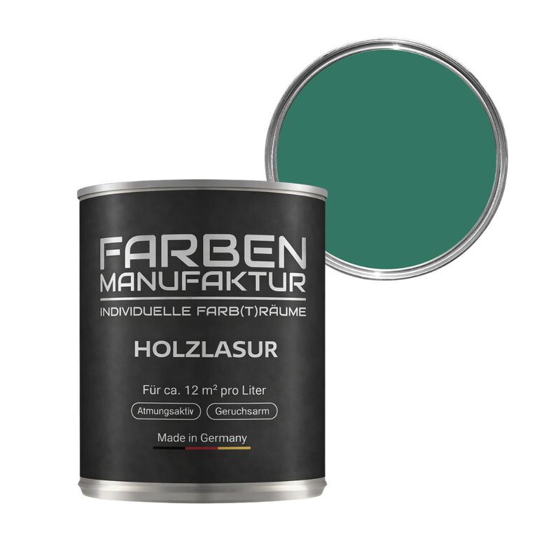 Farben Manufaktur Holzlasur RAL 6000 - Patinagrün Farben Manufaktur Holzlasur RAL 6000 - Patinagrün