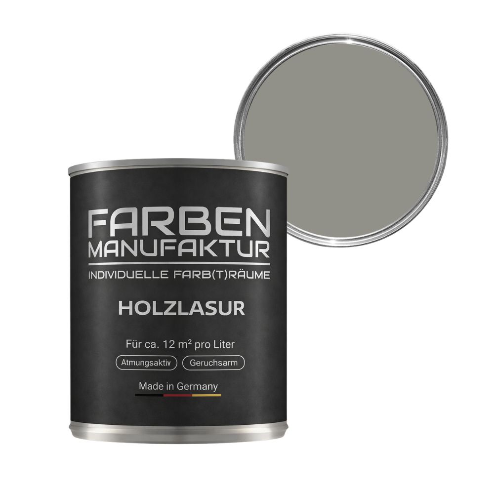 Farben Manufaktur Holzlasur RAL 7030 - Steingrau Farben Manufaktur Holzlasur RAL 7030 - Steingrau