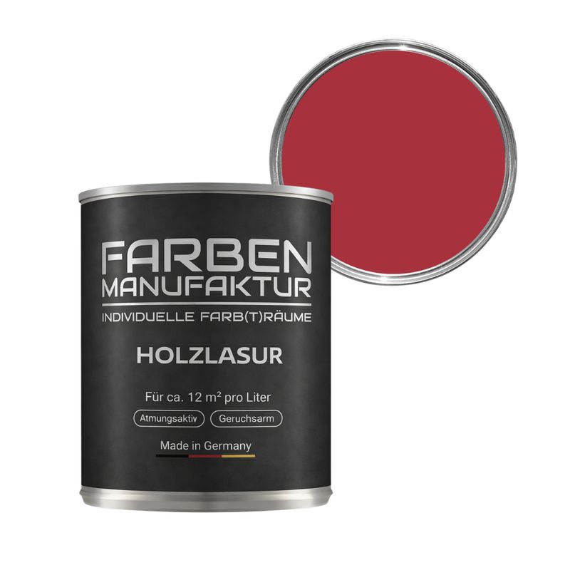 Farben Manufaktur Holzlasur RAL 3031 - Orientrot Farben Manufaktur Holzlasur RAL 3031 - Orientrot