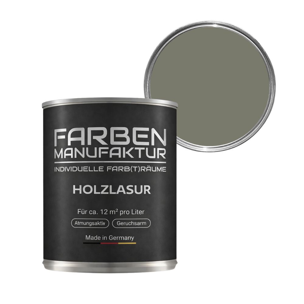 Farben Manufaktur Holzlasur RAL 7003 - Moosgrau Farben Manufaktur Holzlasur RAL 7003 - Moosgrau