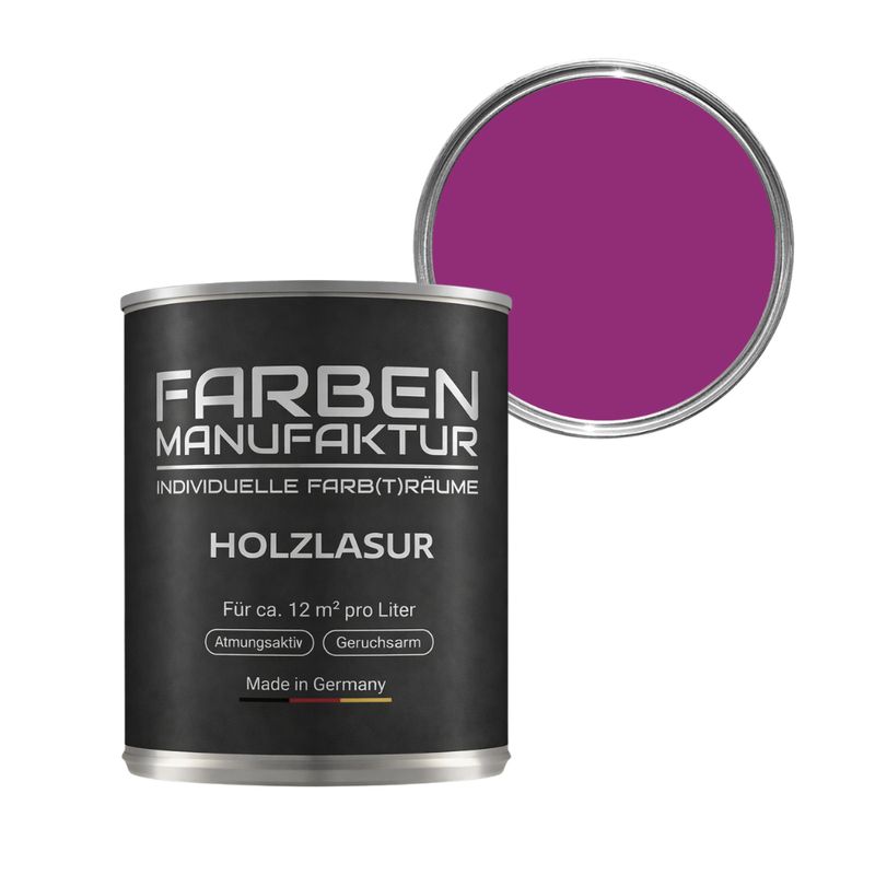Farben Manufaktur Holzlasur RAL 4006 - Verkehrspurpur Farben Manufaktur Holzlasur RAL 4006 - Verkehrspurpur