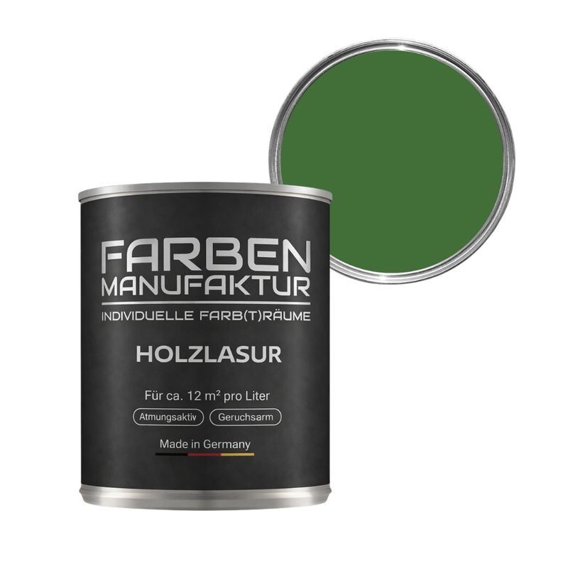 Farben Manufaktur Holzlasur RAL 6010 - Grasgrün Farben Manufaktur Holzlasur RAL 6010 - Grasgrün
