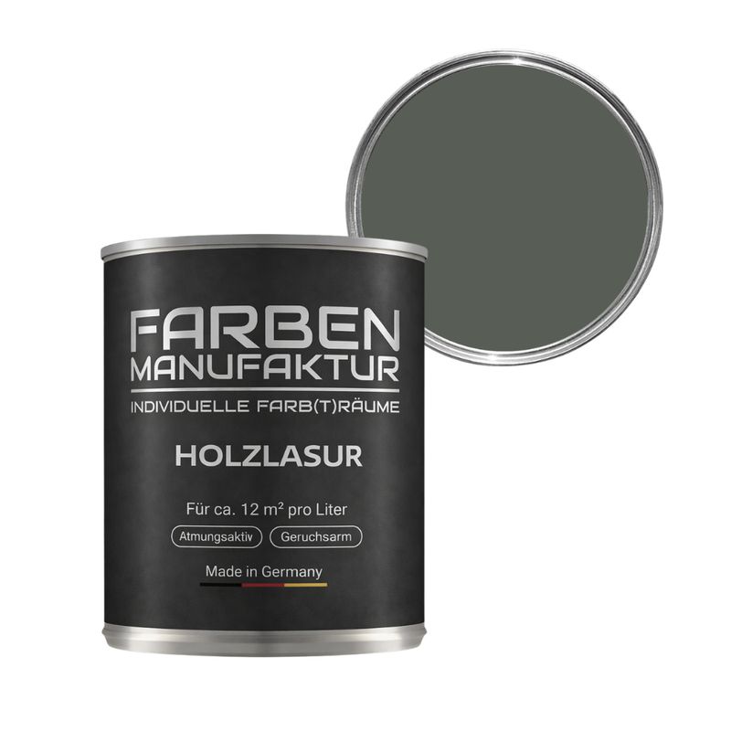 Farben Manufaktur Holzlasur RAL 7009 - Grüngrau Farben Manufaktur Holzlasur RAL 7009 - Grüngrau