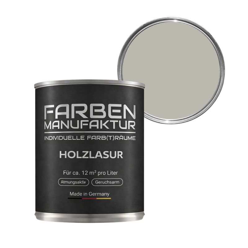 Farben Manufaktur Holzlasur RAL 7044 - Seidengrau Farben Manufaktur Holzlasur RAL 7044 - Seidengrau
