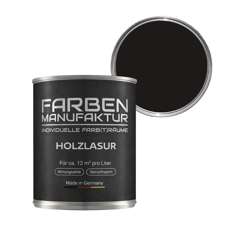 Farben Manufaktur Holzlasur RAL 8022 - Schwarzbraun Farben Manufaktur Holzlasur RAL 8022 - Schwarzbraun