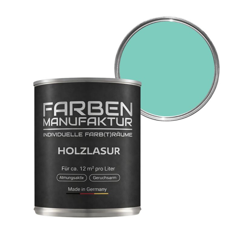 Farben Manufaktur Holzlasur RAL 6027 - Lichtgrün Farben Manufaktur Holzlasur RAL 6027 - Lichtgrün