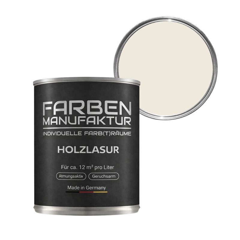 Farben Manufaktur Holzlasur RAL 9001 - Cremeweiß Farben Manufaktur Holzlasur RAL 9001 - Cremeweiß