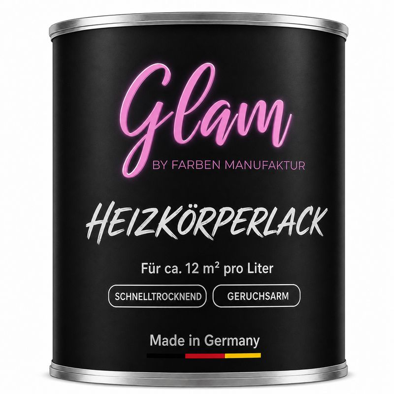 Farben Manufaktur Glam Ladies Collection Heizkörperlack mit Silber Glitzer Farben Manufaktur Glam Ladies Collection Heizkörperlack mit Silber Glitzer