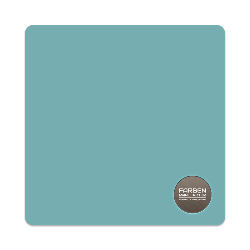 Farben Manufaktur Treppenlack Bunttöne mit Glitzer -  RAL 6034 Pastelltürkis