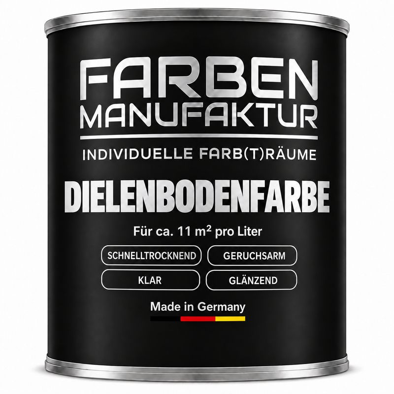 Farben Manufaktur Dielenbodenfarbe Bunttöne - Klar Glänzend Farben Manufaktur Dielenbodenfarbe Bunttöne - Klar Glänzend