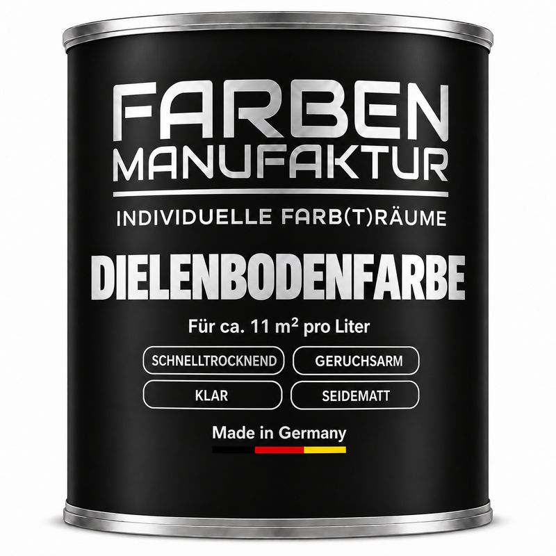 Farben Manufaktur Dielenbodenfarbe Bunttöne - Klar Seidenmatt Farben Manufaktur Dielenbodenfarbe Bunttöne - Klar Seidenmatt