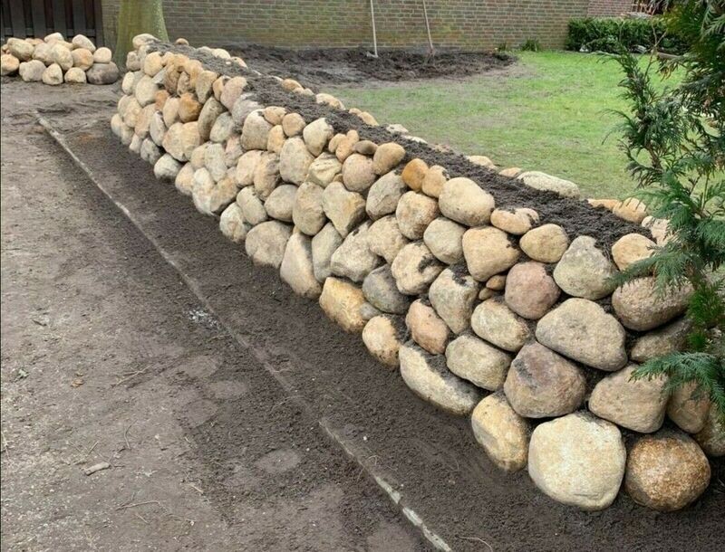 5000kg Nordische Friesensteine 20-60cm Friesenwall Findlinge Natursteine Steine FINDLINGE AUS SCHLESWIG HOLSTEIN