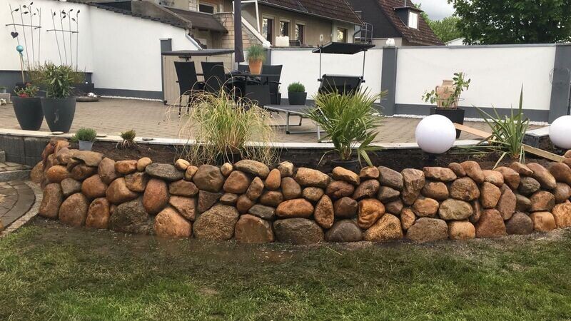 5000kg Nordische Friesensteine 20-35cm Friesenwall Findlinge Natursteine Steine FINDLINGE AUS SCHLESWIG HOLSTEIN