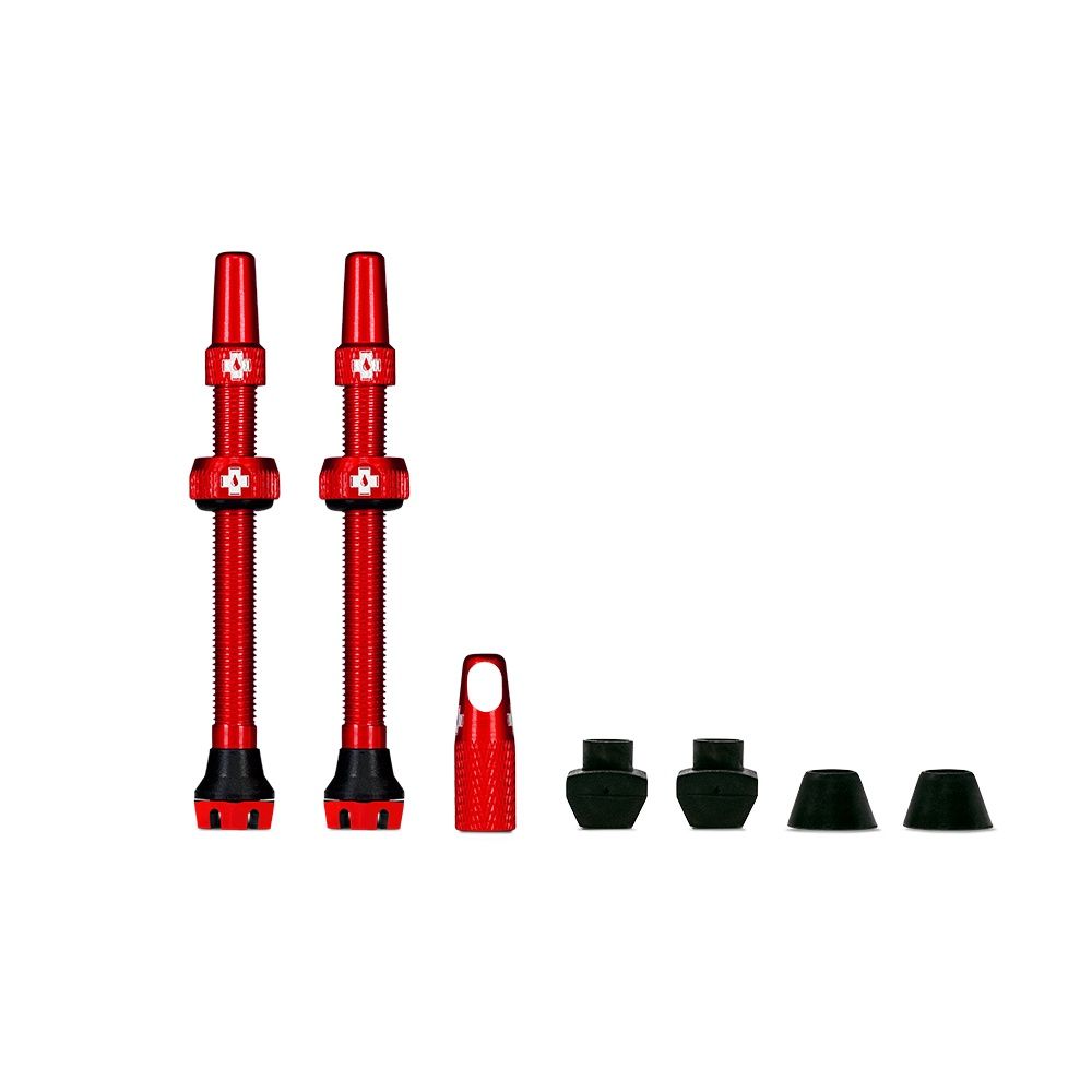 TUBELESS VALVE KIT - 60MM - RED