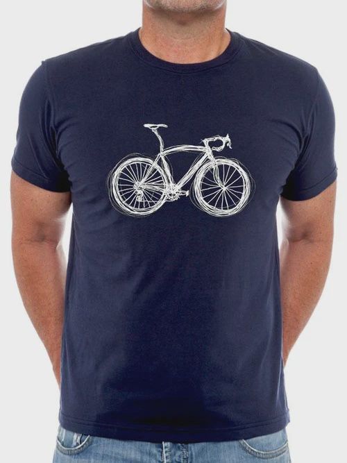JUST BIKE T SHIRT NAVY