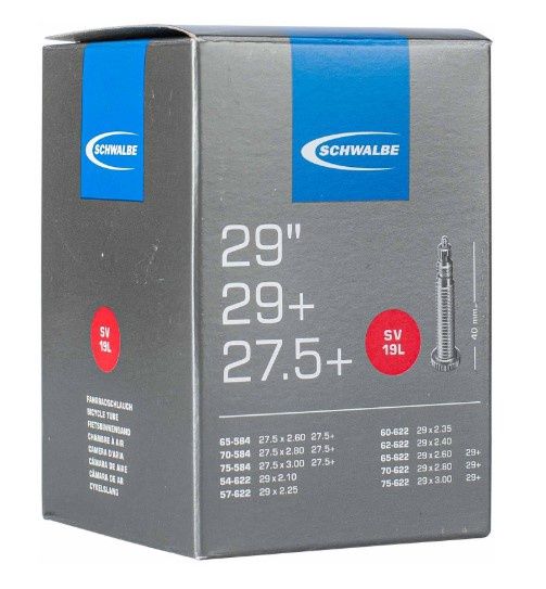 Schwalbe 27.5+/29+/29″ Inner Tube – Presta (SV19L) Plus Size