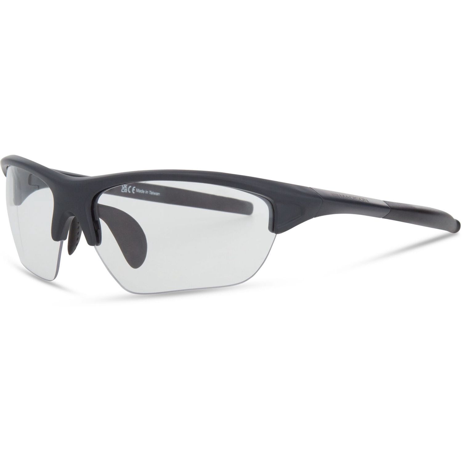 Mission Sunglasses - matt dark grey / clear lens