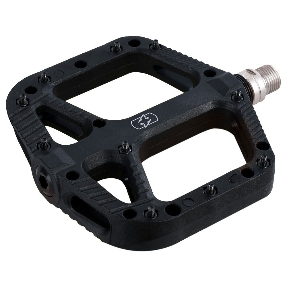 Oxford Loam 20 Nylon Flat Pedals, Color: Black