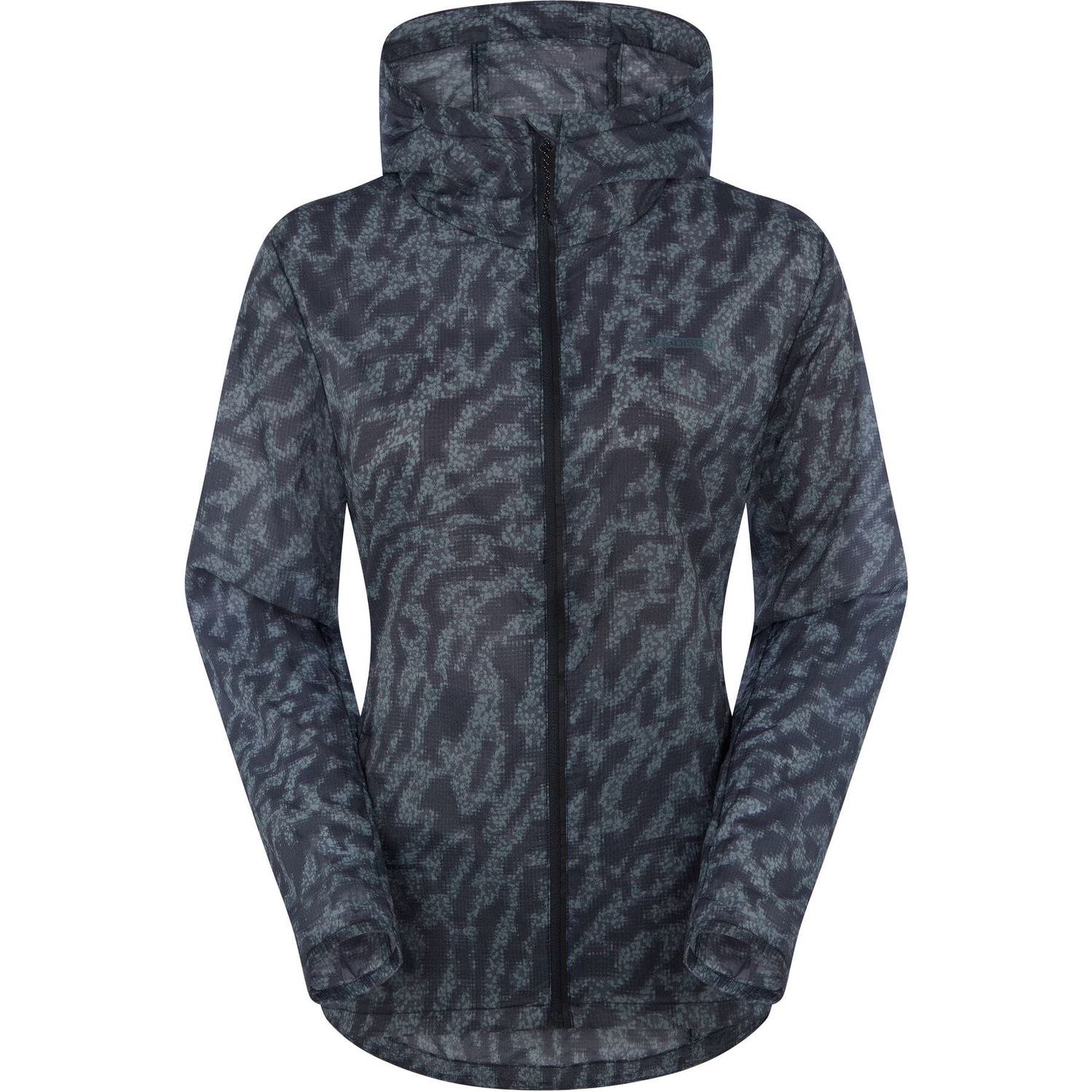 Roam Women&#39;s Lightweight Packable Jacket, Colour: Camo Navy Haze, Size: 8