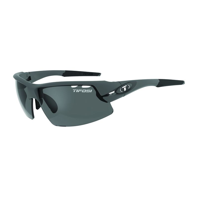 Tifosi Crit Matte Gunmetal Polarised Fototec Photochromic Smoke Lens Sunglasses