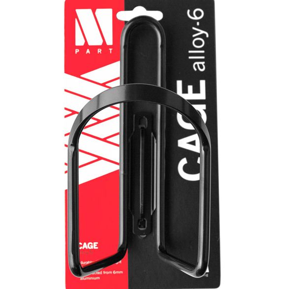Bottle cage Alloy - 6 mm aluminium, Color: black