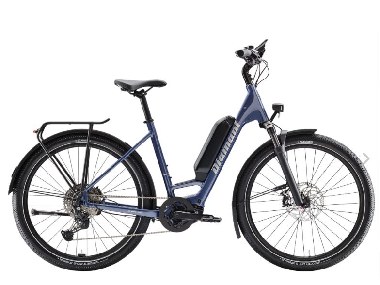 Trek Diamant Zing Trip Plus (Lowstep), Battery Size: 545wh, Colour: Vergissmeinnicht blau Metallic, Size: Small