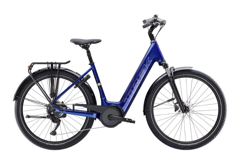 Trek Verve+ 3 Lowstep Gen 3, Battery Size: 545wh, Colour: Hex Blue, Size: Small