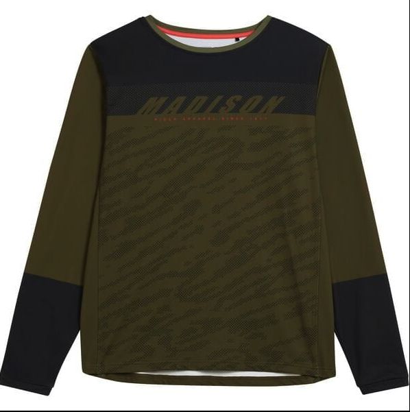 Zenith Men's Long Sleeve Thermal Jersey, Colour: Olive, Size: Small