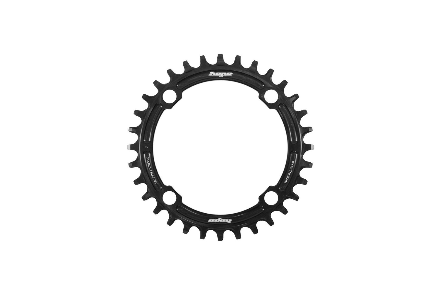 R22 104 BCD Chainring - Black- 38