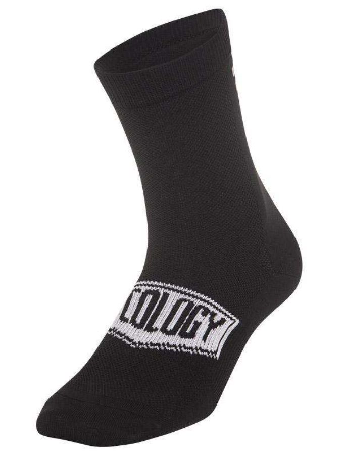 Cycology Reflective Logo Cycling Socks, Colour: Black
