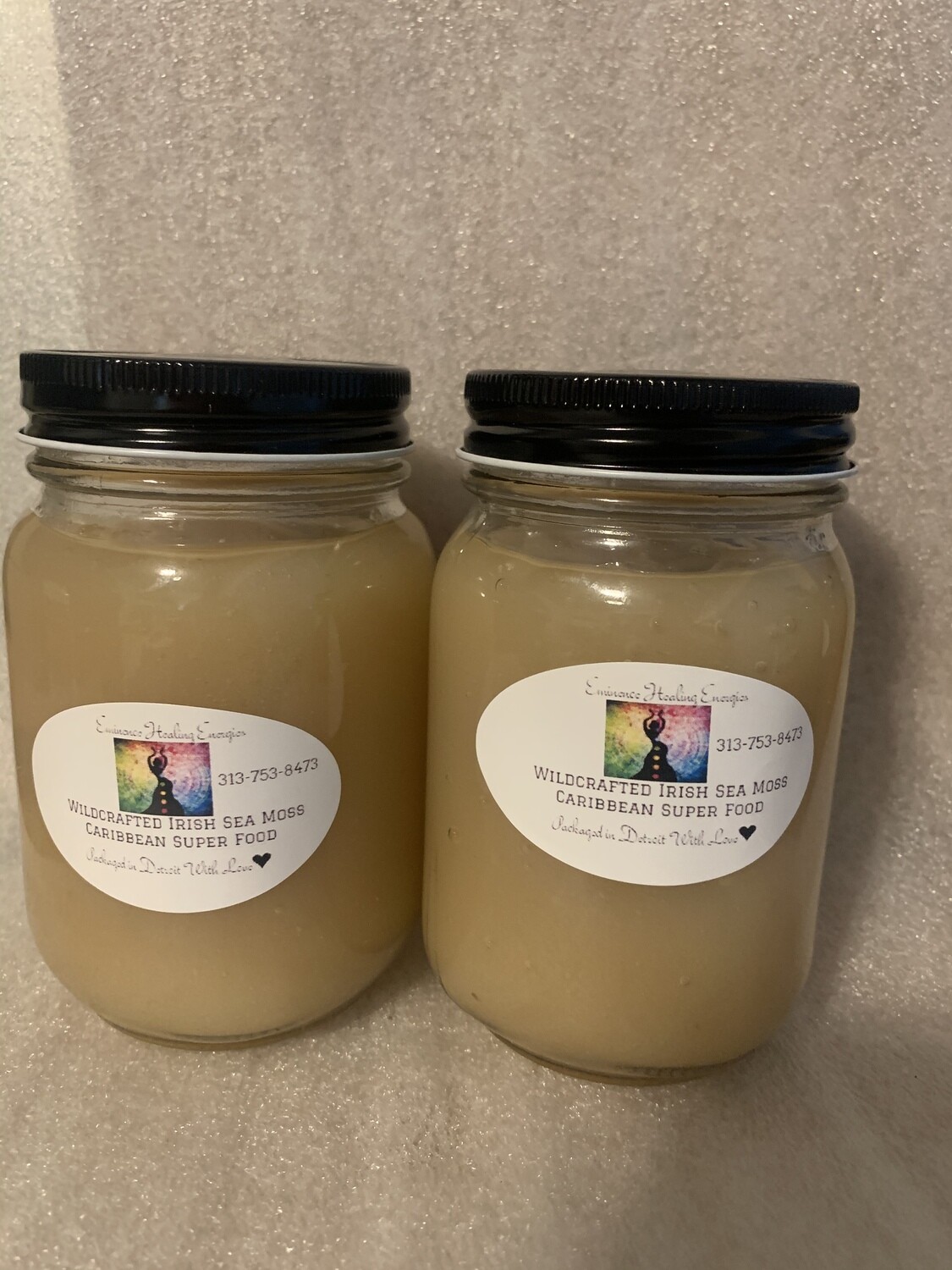 ♥2 Jars Chondrus Crispus Wildcrafted Irish Seamoss  Gel♥