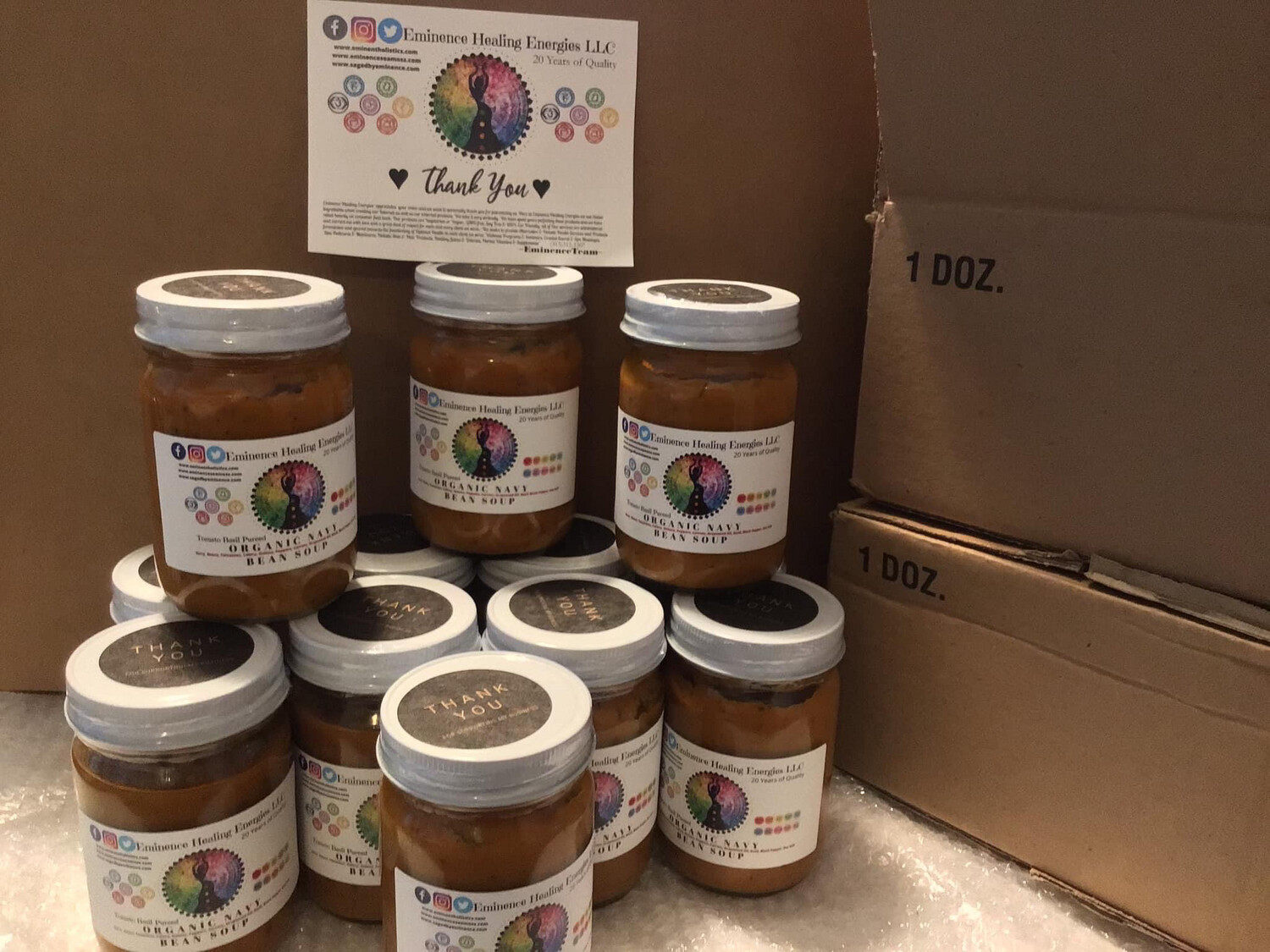 Organic Navy Bean Soup Jar Cases