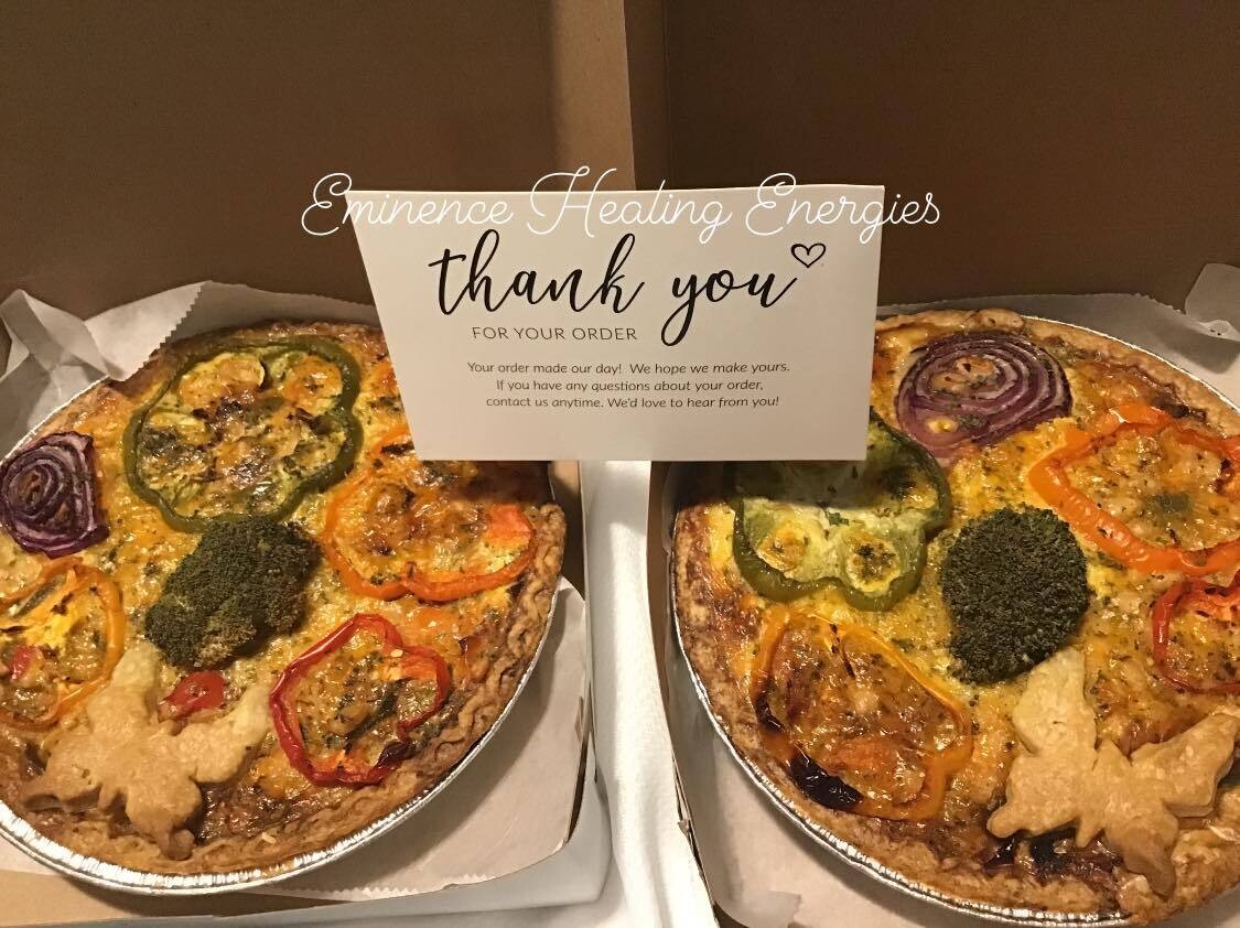 ♥2  Organic  Navy Bean Gourmet Quiche ♥