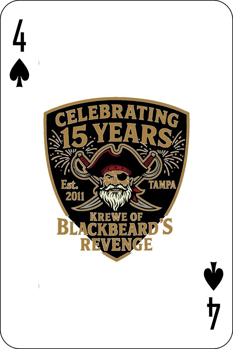 2026 KBR Playing Cards - 4 of Spades