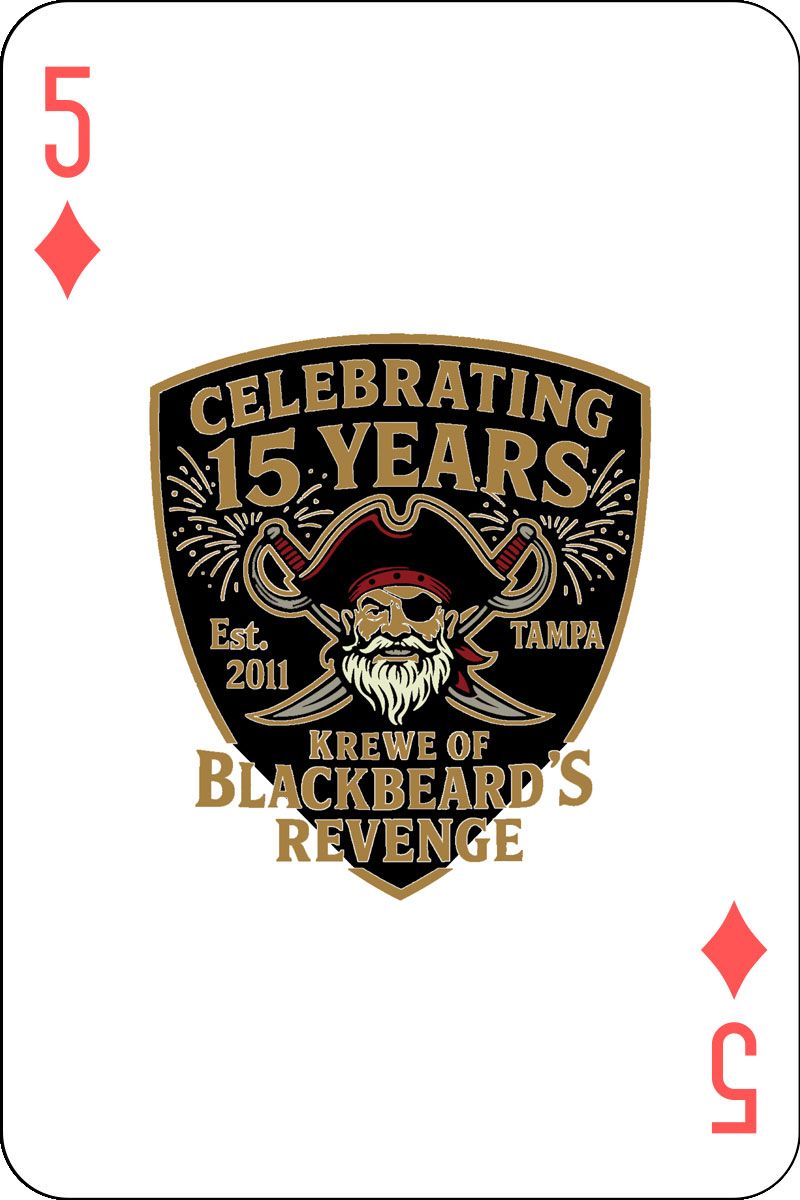 2026 KBR Playing Cards - 5 of Diamonds