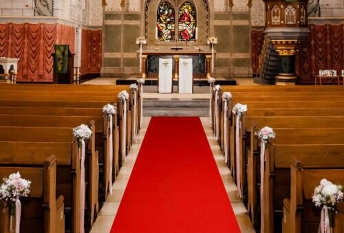 Roter Läufer (5€/m²) Teppich Hochzeit Event 1 Meter breit verschiedene Längen