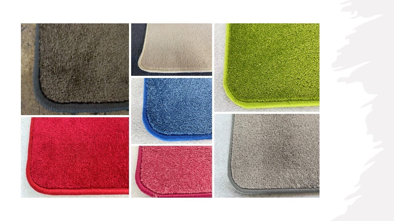 Teppichläufer Teppich Läufer Dynasto 7 Farben Schmutzfang Velours Matte  blau, creme, grün, rot, pink, schlamm, Silber grau
