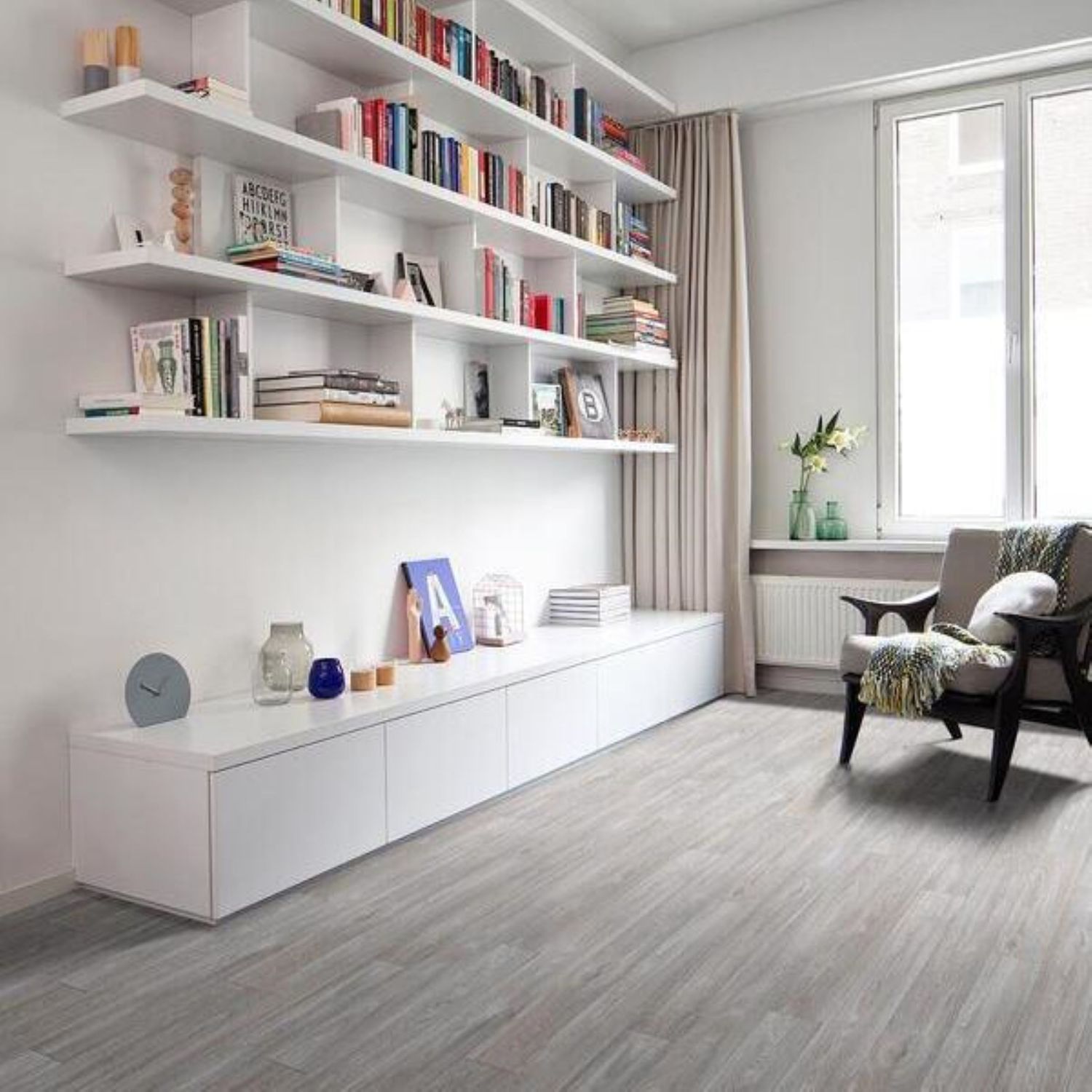 PVC (9€/m²) CV Bodenbelag Stabparkett 2 Meter breite Vinyl Sale Rest