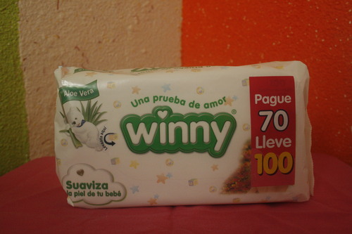 Pañitos Humedos Winny Aloe Vera x 100