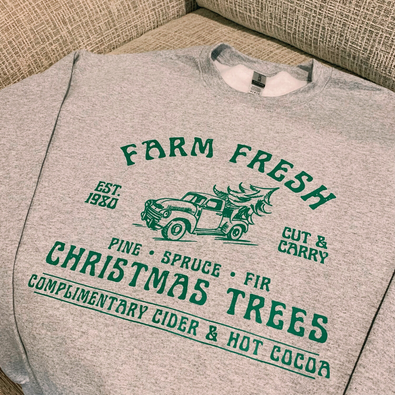 Farm Fresh Christmas Trees Sweatshirt