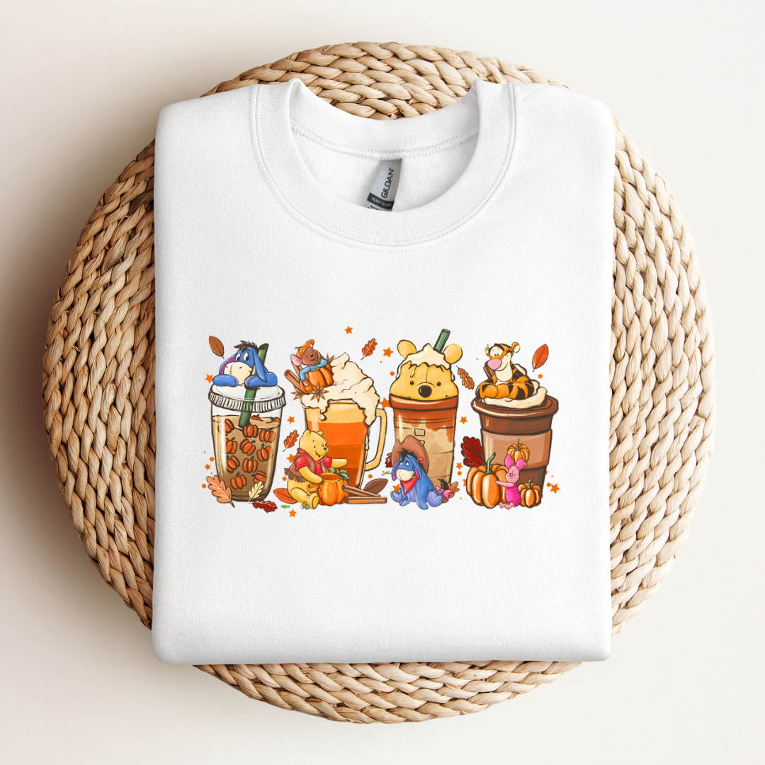 Pooh Bear Coffee Sweatshirt