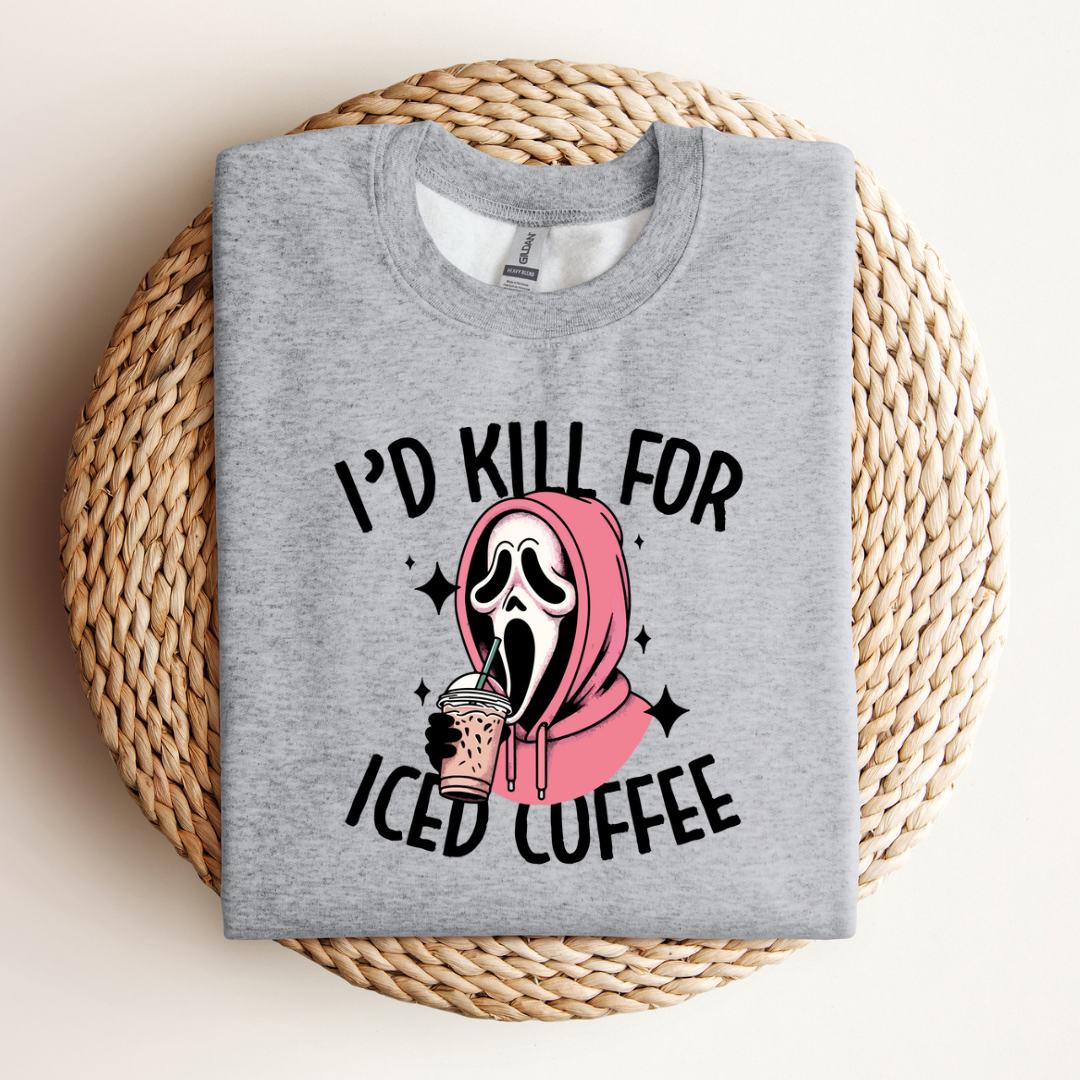 Ghostface Loves Iced Coffee Sweatshirt