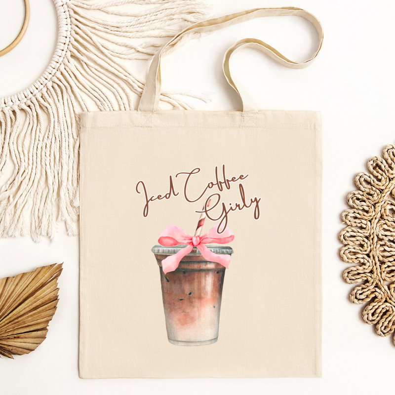 Coquette Iced Coffee Tote Bag