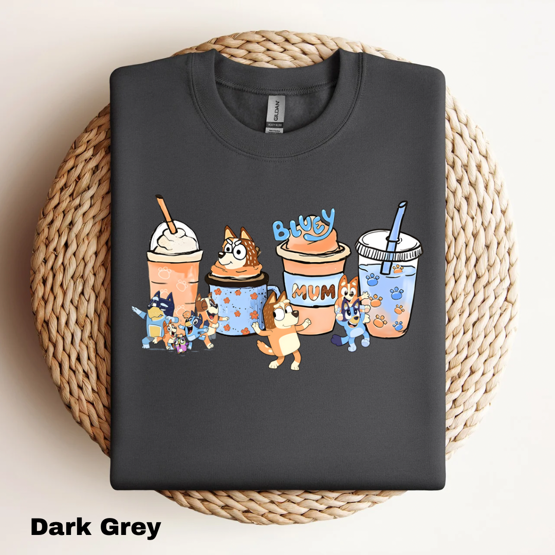 Bluey Coffee Sweatshirt
