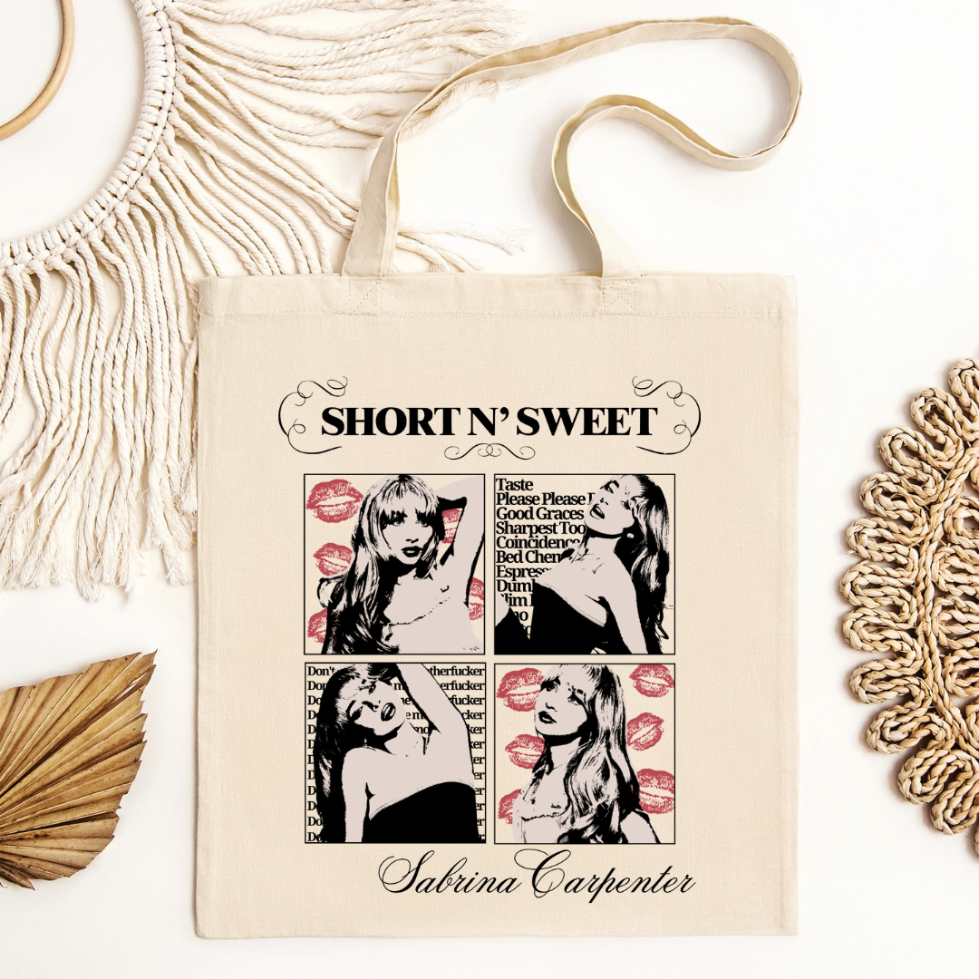 Sabrina Carpenter Album Tote Bag