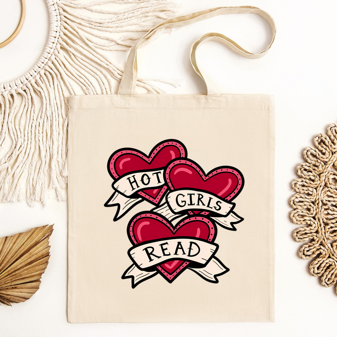 Hot Girls Read Tote Bag