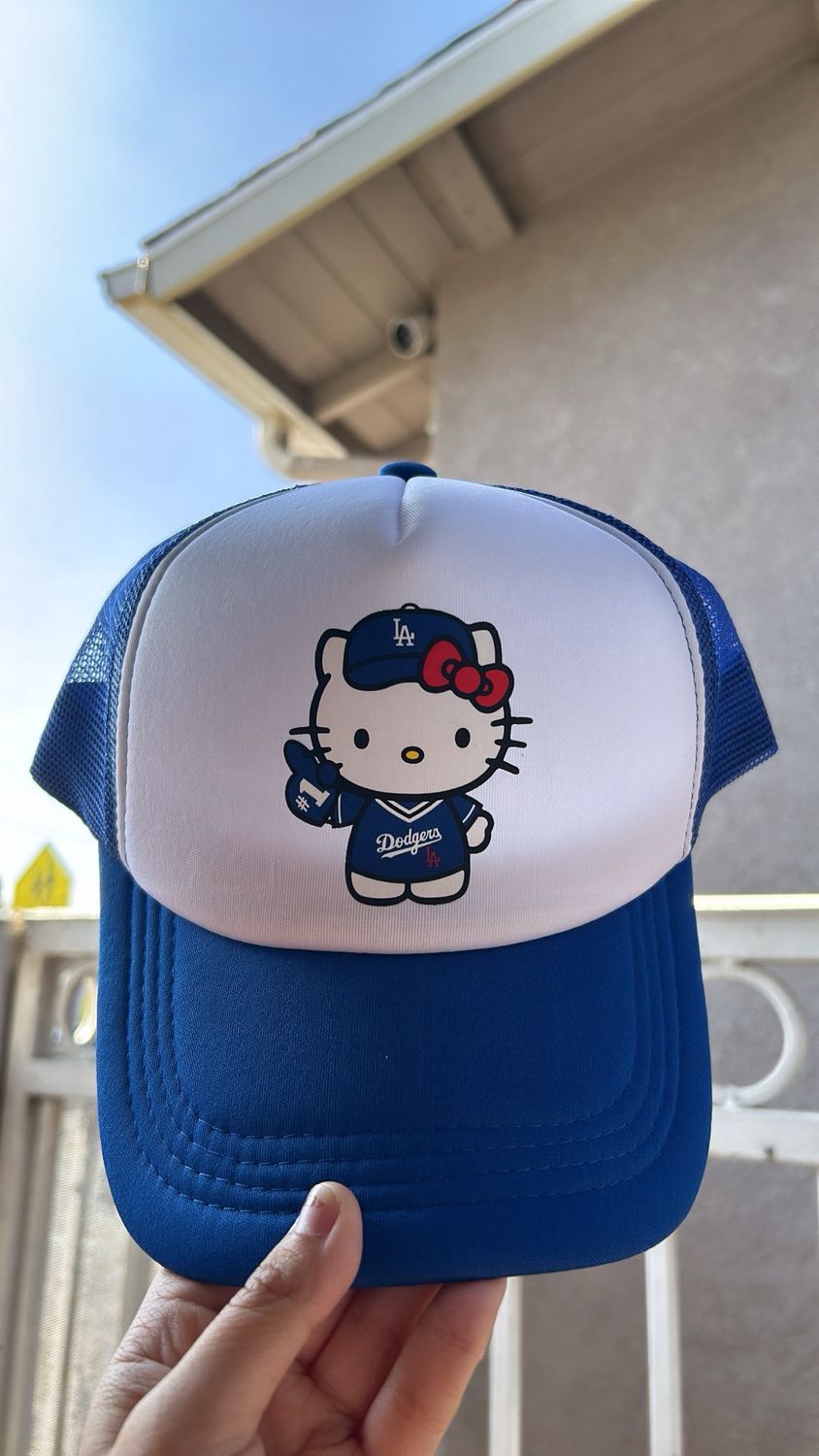 Hello Kitty Dodgers Trucker Hat