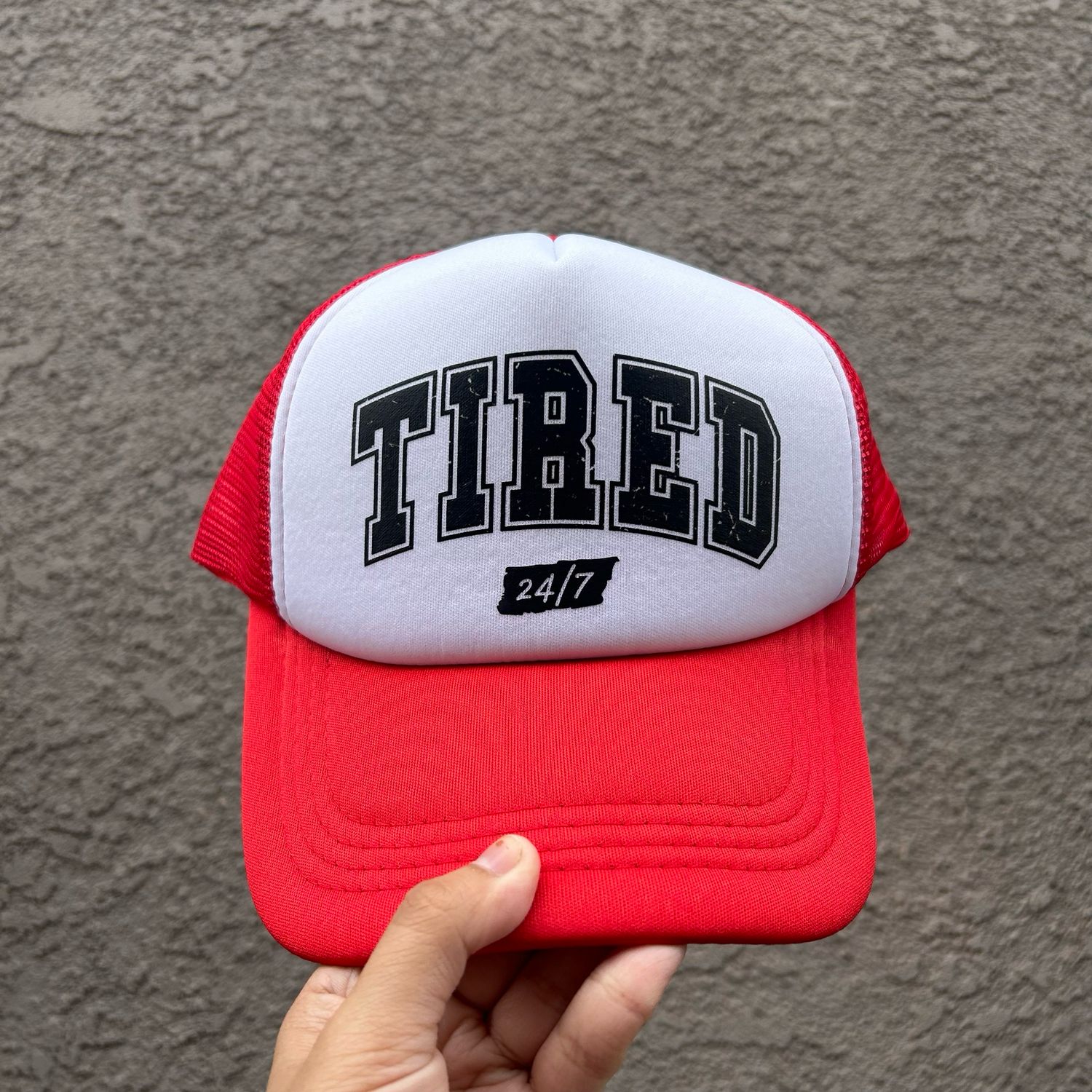 Tired 24/7 Trucker Hat
